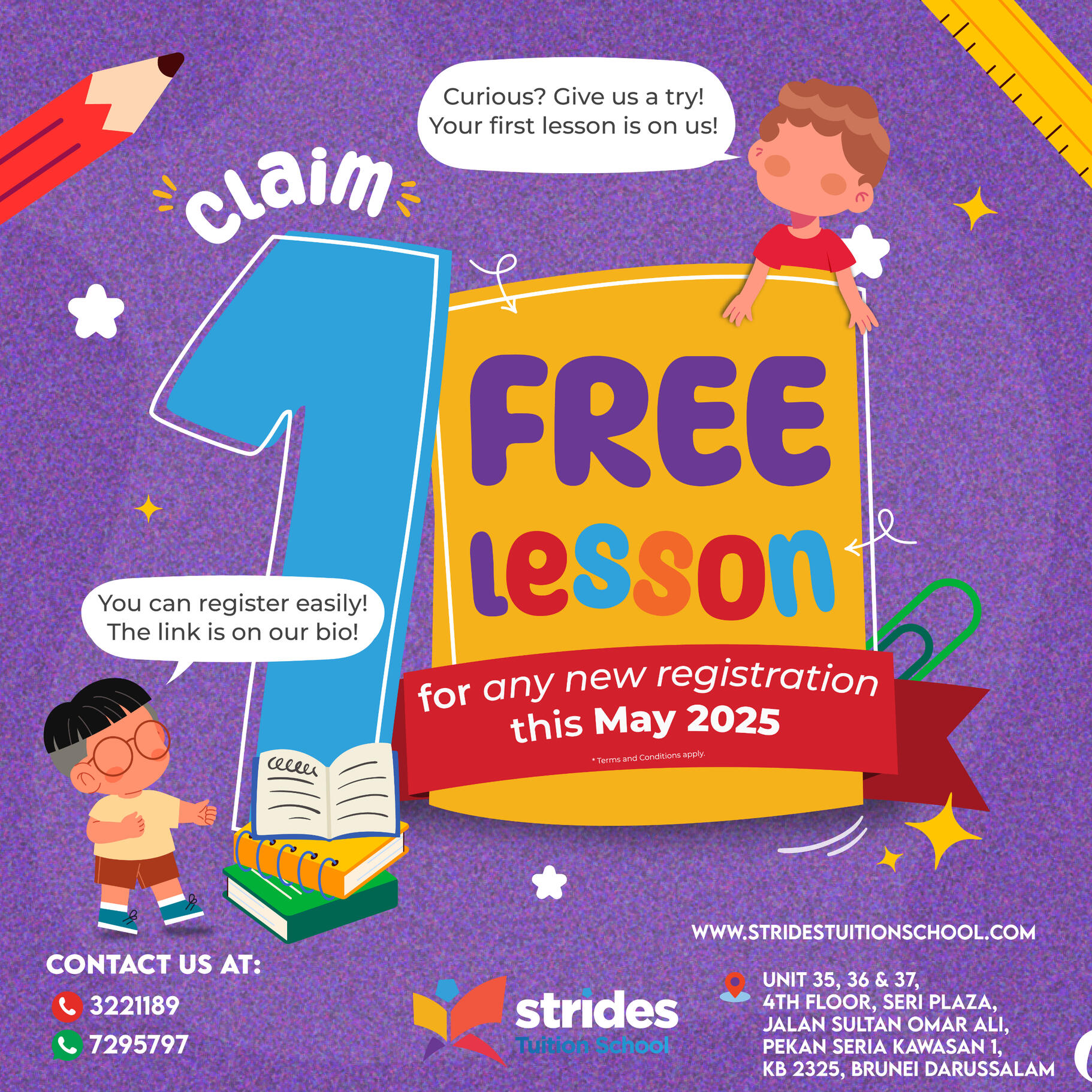 FREE 1 LESSON PROMOTION